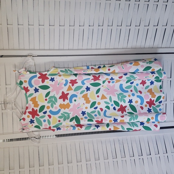 Hanna Anderson multicolor sleeveless line A new girls dress with pockets size 10 - Picture 4 of 6